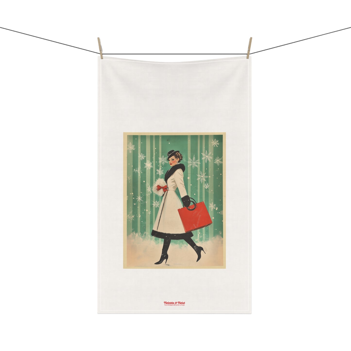 Holiday Shopping Hand Towel