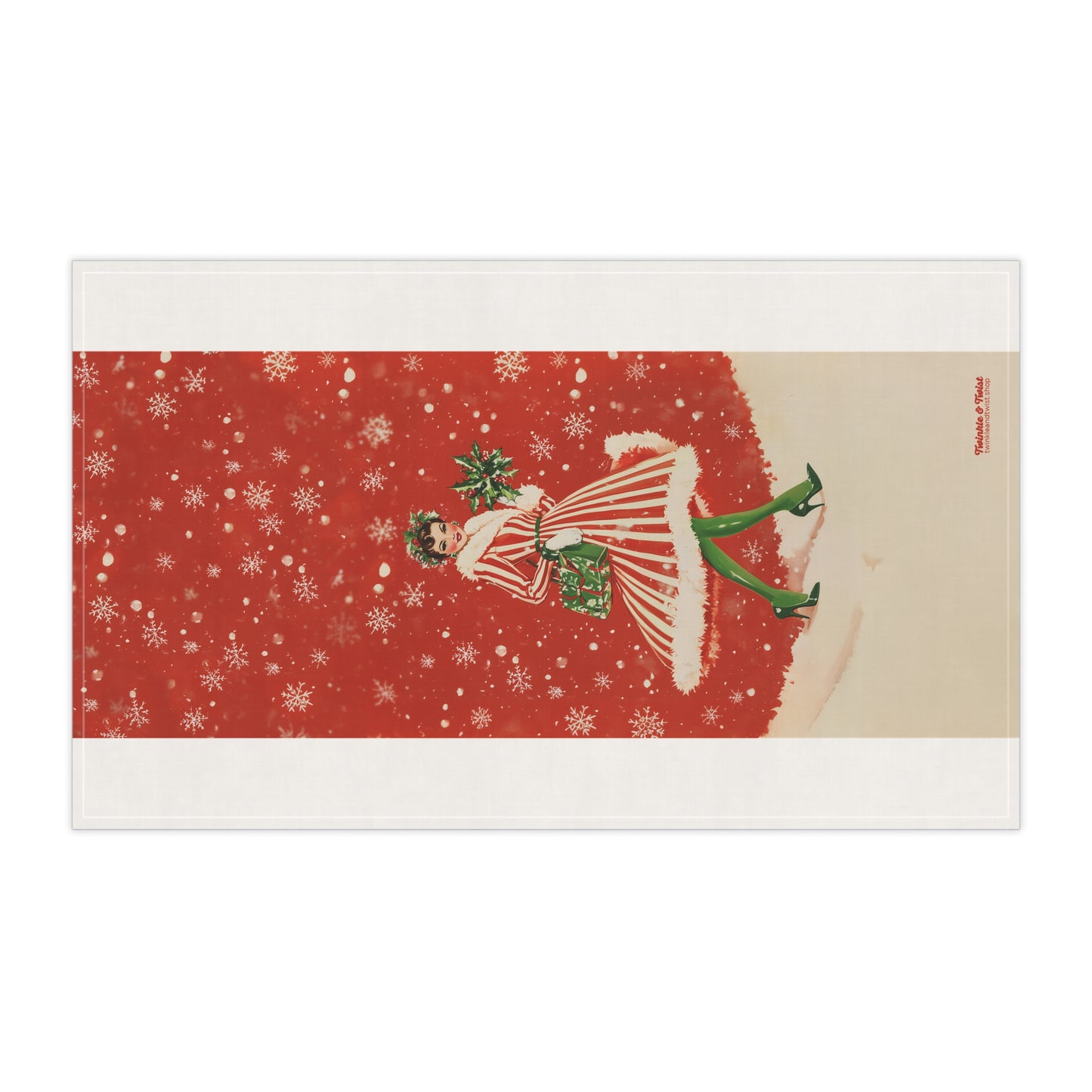 Retro Holiday Kitchen Towel