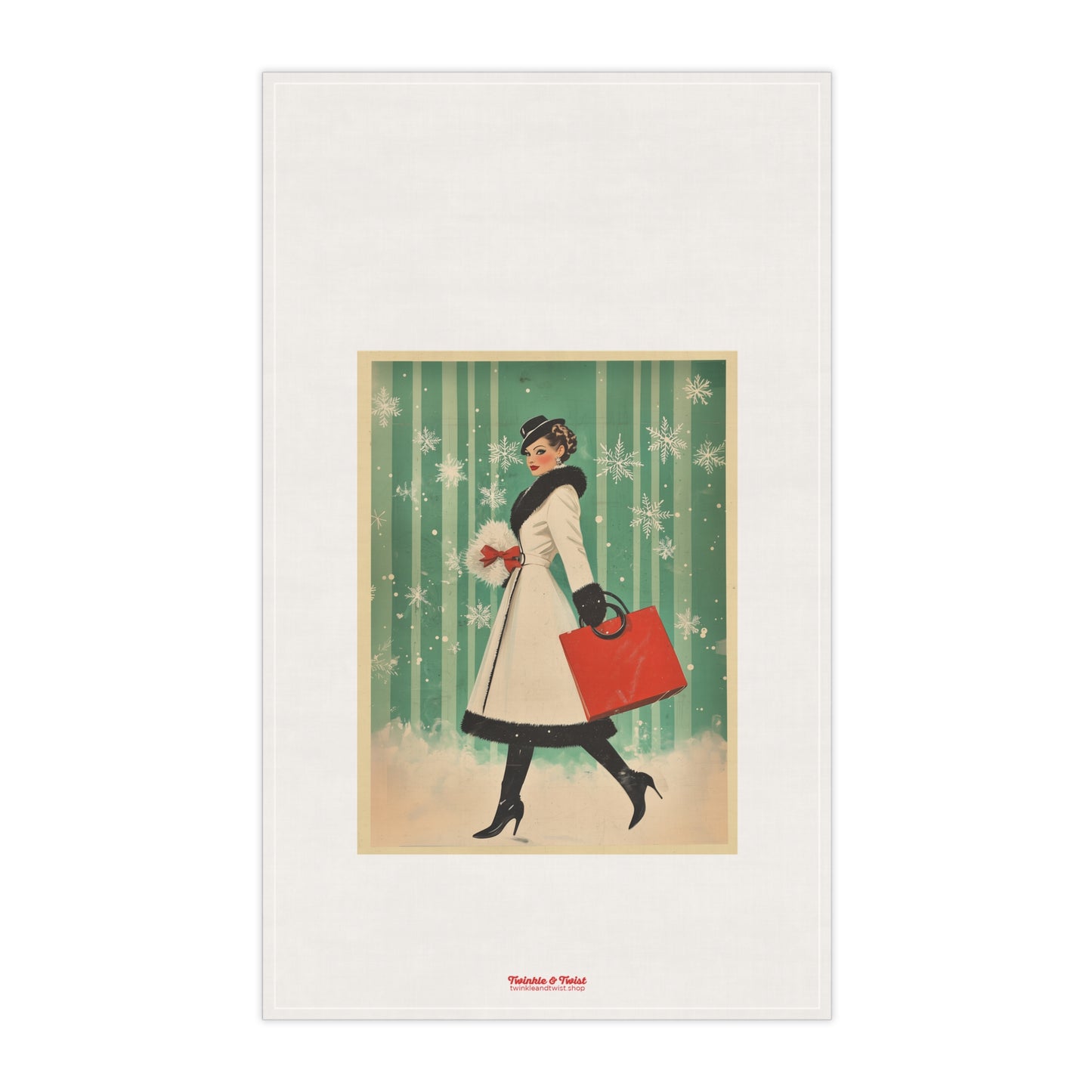 Holiday Shopping Hand Towel