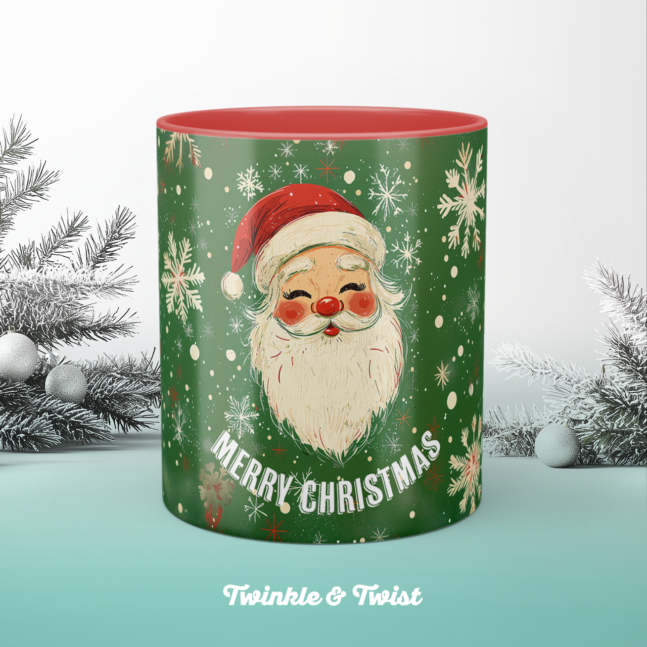 Merry Christmas Father Christmas Mug Merry Christmas: African American Santa  Claus Ceramic Coffee Mug