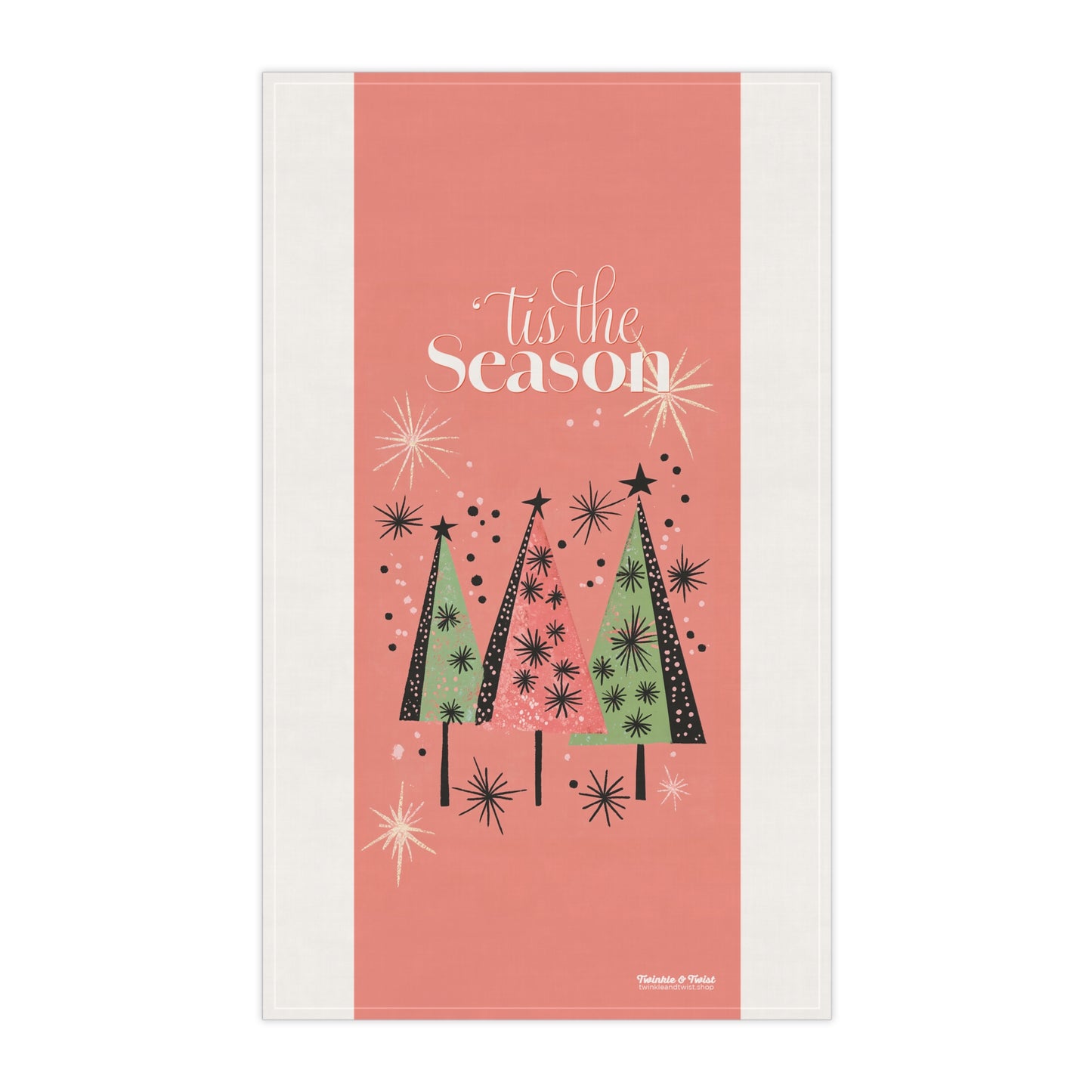 Mid-Century Christmas Kitchen Towel