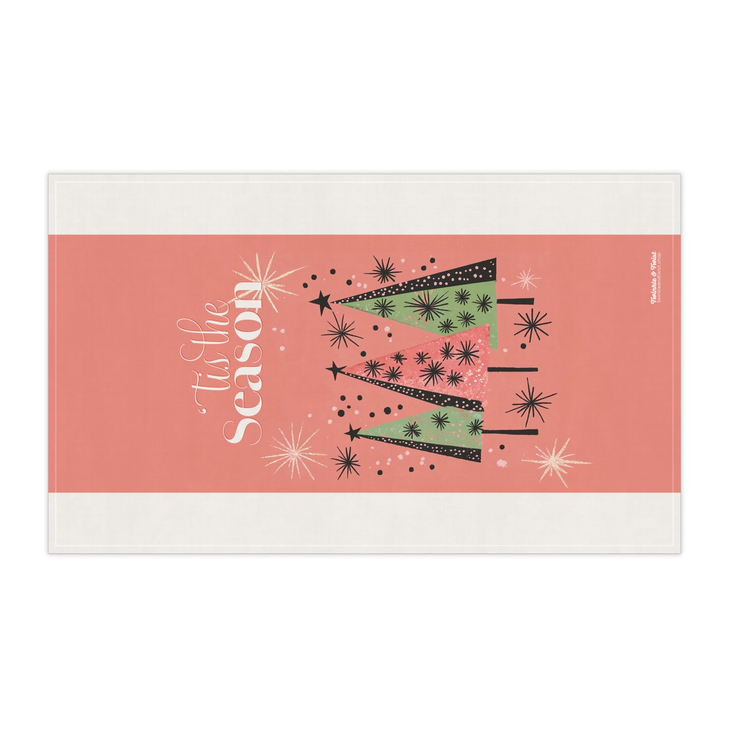 Mid-Century Christmas Kitchen Towel